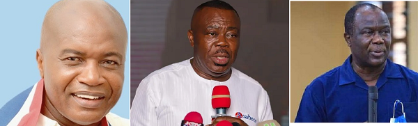 From L-R: Stephen Ayesu Ntim, Stephen Asamoah Boateng aka Asabee, and George Kwabena Abankwah-Yeboah.