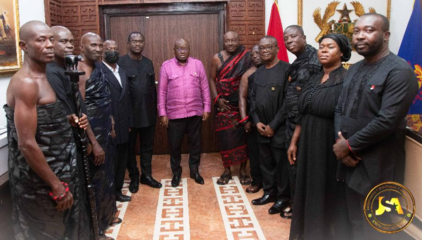 The family of Dr. Siaw Agyepong with president Akufo-Addo The family of Dr. Siaw Agyepong with president Akufo-Addo