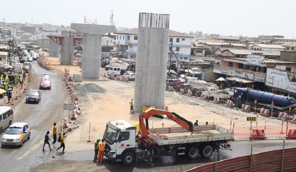 Phase Two of the Obetsebi Lamptey Circle Interchange project is progressing steadily Year of Roads on course - Finance Minister declares