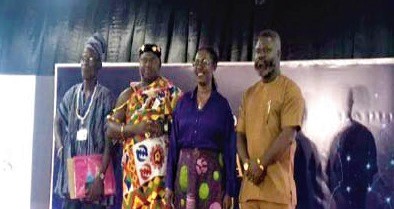 Ursula Owusu-Ekuful (2nd from right), Minister of Communications and Digitalisation, and Kwadwo Baah Agyemang (right), CEO, GDCL, with some dignitaries at the event Ursula Owusu-Ekuful (2nd from right), Minister of Communications and Digitalisation, and Kwadwo Baah Agyemang (right), CEO, GDCL, with some dignitaries at the event