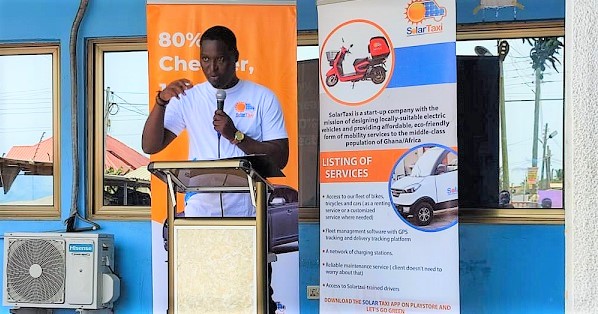 The Head of SolarTaxi, Mr Gilbert Sefa Nuwordu The Head of SolarTaxi, Mr Gilbert Sefa Nuwordu