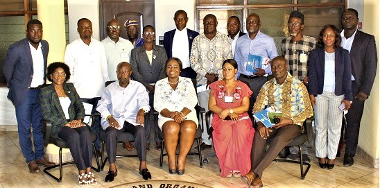 COP Maame Yaa Tiwaa Addo-Danquah (middle), Executive Director, EOCO; Ama J. Opoku (seated left), Deputy Executive Director, EOCO; Barima Dr Ofori Ameyaw (seated 2nd from left), Chairman of the Council of Elders, GUTA, and Clement Boateng (seated right), Vice-President of GUTA, with other officials of GUTA and EOCO. Picture: ERNEST KODZI COP Maame Yaa Tiwaa Addo-Danquah (middle), Executive Director, EOCO; Ama J. Opoku (seated left), Deputy Executive Director, EOCO; Barima Dr Ofori Ameyaw (seated 2nd from left), Chairman of the Council of Elders, GUTA, and Clement Boateng (seated right), Vice-President of GUTA, with other officials of GUTA and EOCO. Picture: ERNEST KODZI