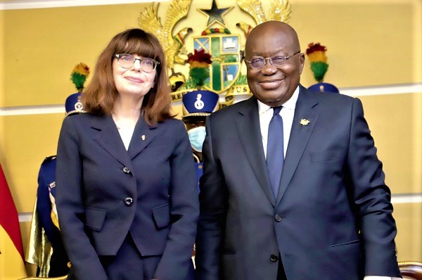 President Akufo-Addo with  Bernice Owen-Jones (left), Australian High Commissioner to Ghana President Akufo-Addo with  Bernice Owen-Jones (left), Australian High Commissioner to Ghana