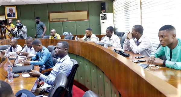 Participants in the media briefing.