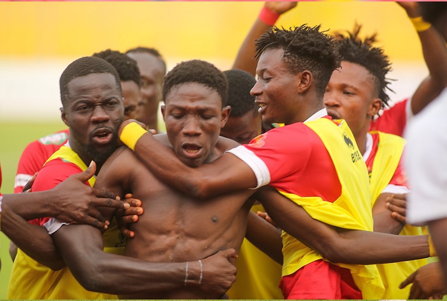 Kotoko celebrate winning goal