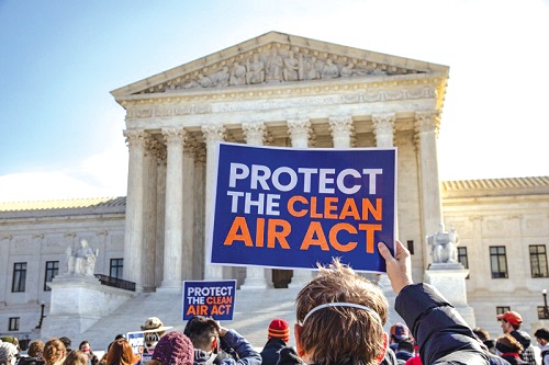 Protesters at the US Supreme Court