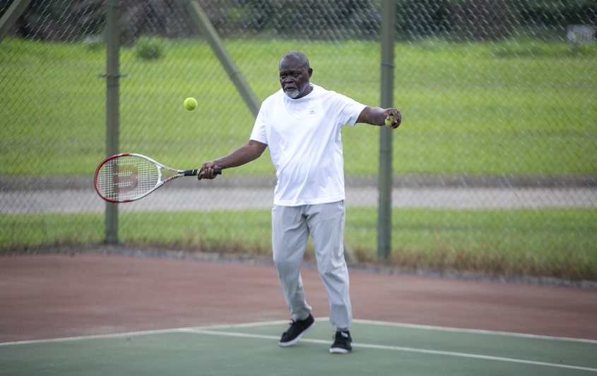 Azumah Nelson tennis