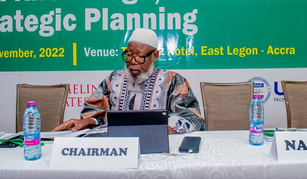 Chairman of the National Seed Council (NSC), Mr Josiah Wobil speaking at the event