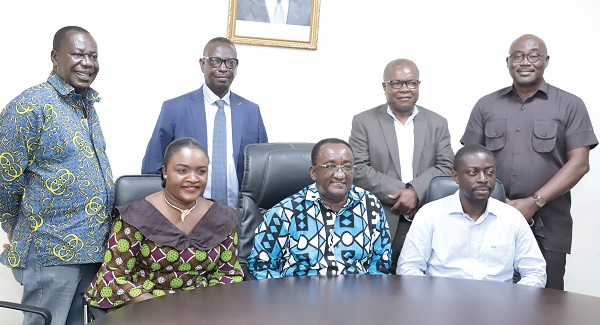 Dr Owusu Afriyie Akoto (seated 2nd from right)), Minister of Food and Agriculture in a group photograph with members of the Governing Board of the National Fertiliser Council after the ceremony. Picture: EDNA SALVO-KOTEY Dr Owusu Afriyie Akoto (seated 2nd from right)), Minister of Food and Agriculture in a group photograph with members of the Governing Board of the National Fertiliser Council after the ceremony. Picture: EDNA SALVO-KOTEY