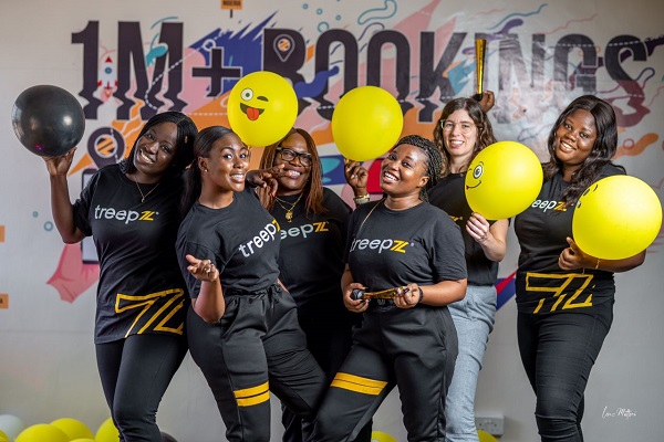 All women staff celebrating the milestone