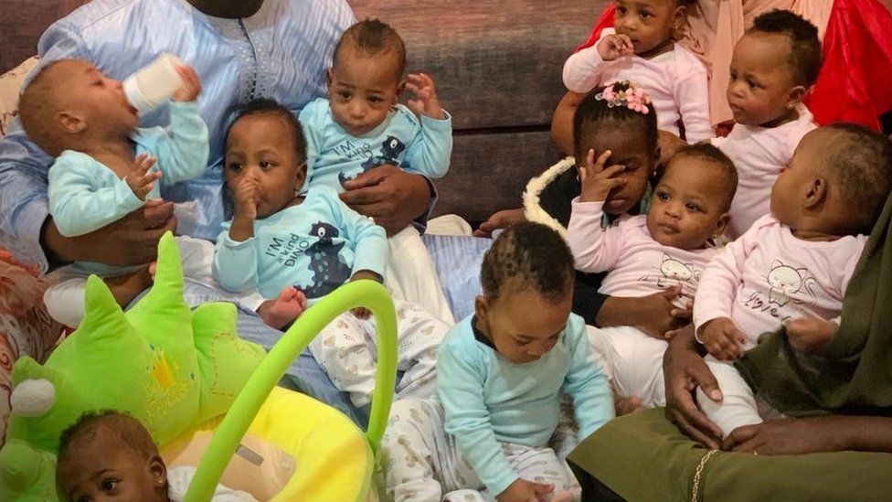 Only two other sets of nonuplets have ever been recorded in history, but none of them survived past a few days. PICTURE BY SALOUM ARBY Mali nonuplets in perfect health on first birthday - father
