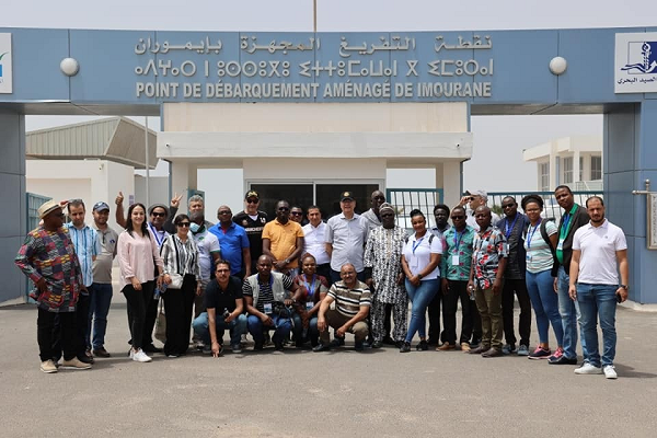The MOSFA journalists in a group photo with officials from ATFLAFCO after visiting Morocco's Fishing Village for artisanal fishers The MOSFA journalists in a group photo with officials from ATFLAFCO after visiting Morocco's Fishing Village for artisanal fishers