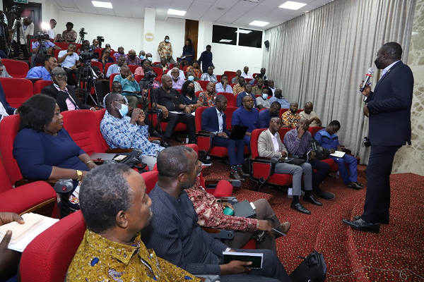 Ismael Ejekumhene (right), Chairman of the Technical Committee of PURC, moderating the session with the industry players and stakeholders. Picture: DELLA RUSSEL OCLOO Ismael Ejekumhene (right), Chairman of the Technical Committee of PURC, moderating the session with the industry players and stakeholders. Picture: DELLA RUSSEL OCLOO