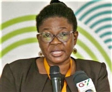 Francisca Martey, the Deputy Director and Head of Research in Applied Meteorology at the Ghana Meteorological Agency, addressing participants Francisca Martey, the Deputy Director and Head of Research in Applied Meteorology at the Ghana Meteorological Agency, addressing participants