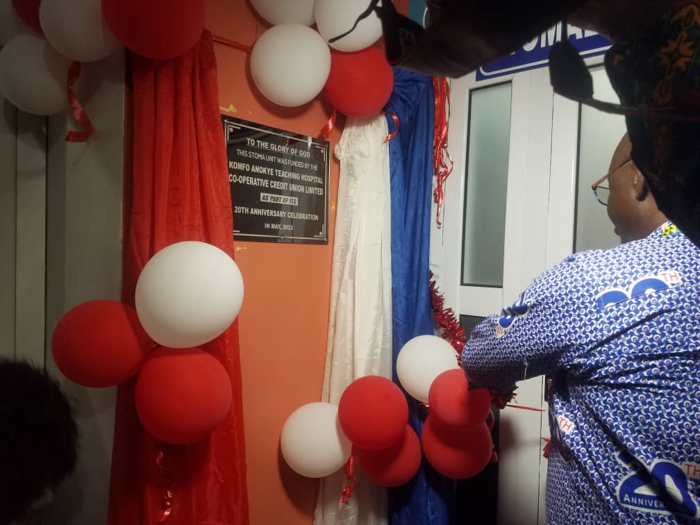 Dr Frank Ankobea commissioning the facility.