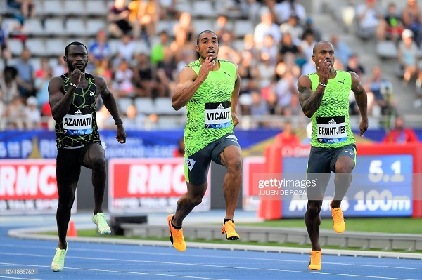 Benajmin Azamati competing in Paris 