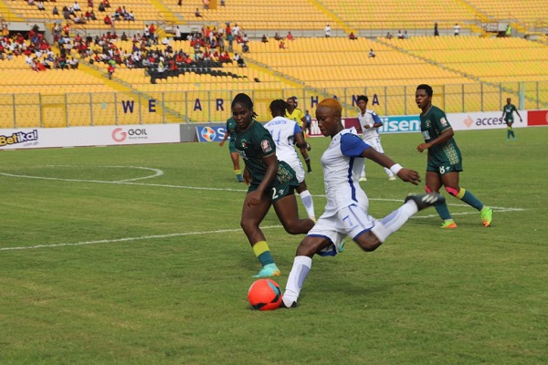 Action from the Women's FA Cup final