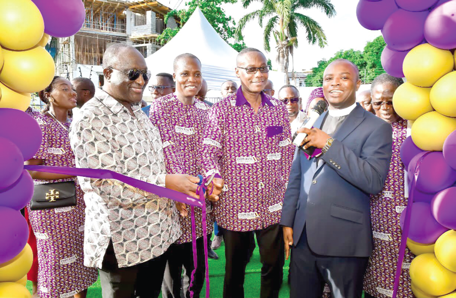 • Alan Kyerematen (left), Trade and Industry Minister, joined by some management executives of Imperial General Assurance to cut the tape for the opening of the head office Build capacity for AfCFTA opportunities — Trade Minister to insurers