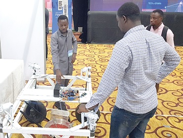 Some participants inspecting digital products at the various exhibition stands at the Ghana Digital Innovation Week. Picture: ERNEST KODZI Some participants inspecting digital products at the various exhibition stands at the Ghana Digital Innovation Week. Picture: ERNEST KODZI