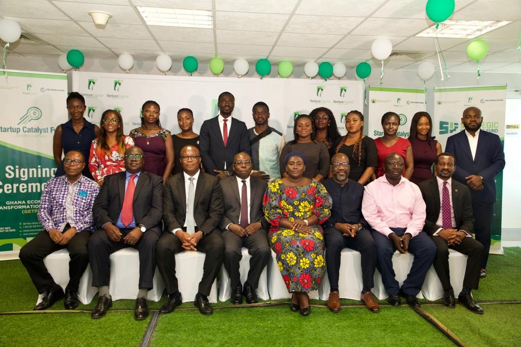 Participants at the signing ceremony SMEs to benefit from GH¢35m investment fund