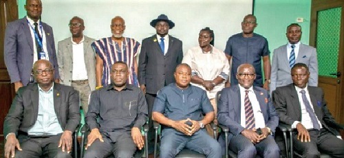Dr Eric Oduro Osae (2nd from left), Director General of the Internal Audit Agency with members of Forestry Audit Committee Dr Eric Oduro Osae (2nd from left), Director General of the Internal Audit Agency with members of Forestry Audit Committee