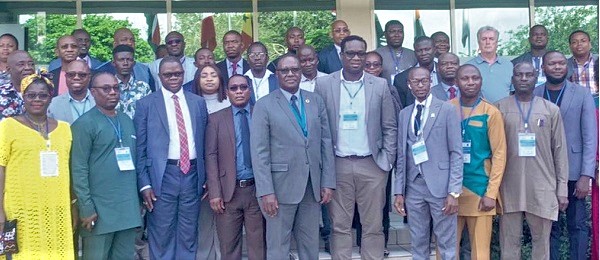 Dr Francis Kasolo (5th from left), WHO Representative in Ghana, with some participants after the opening session of the WHO Africa Regional Cholera Capacity Building workshop. Picture: EBOW HANSON Dr Francis Kasolo (5th from left), WHO Representative in Ghana, with some participants after the opening session of the WHO Africa Regional Cholera Capacity Building workshop. Picture: EBOW HANSON