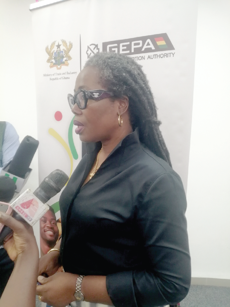 Dr Afua Asabea Asare, CEO, GEPA Reducing graduate unemployment: Youth in export programme takes off