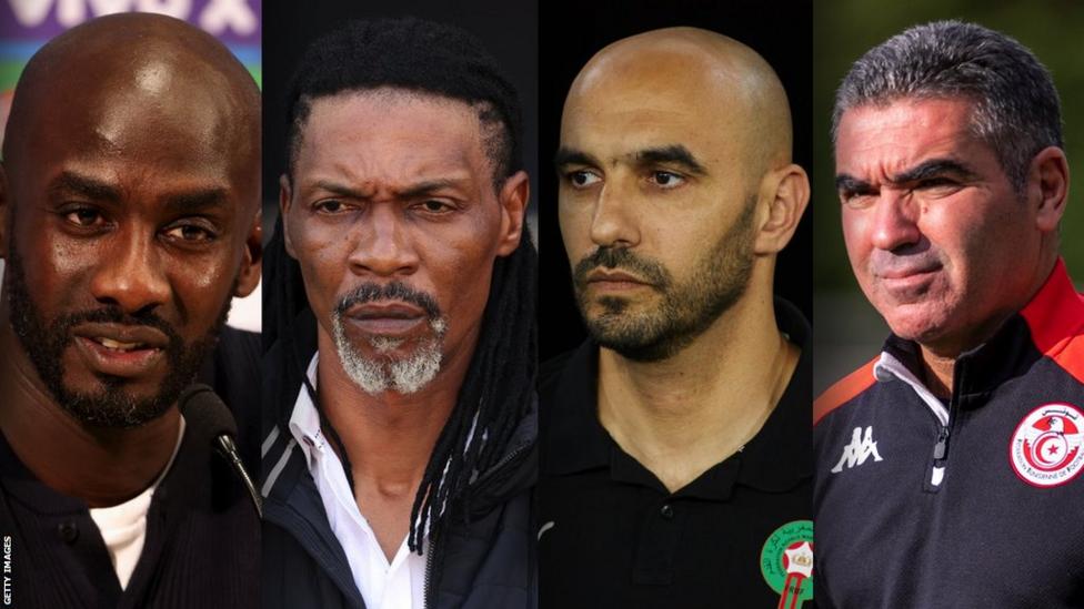 Otto Addo (Ghana), Rigobert Song (Cameroon), Walid Regragui (Morocco) and Jalel Kadri (Tunisia) will all be managing at the World Cup for the first time World Cup 2022: Six questions facing African teams in Qatar