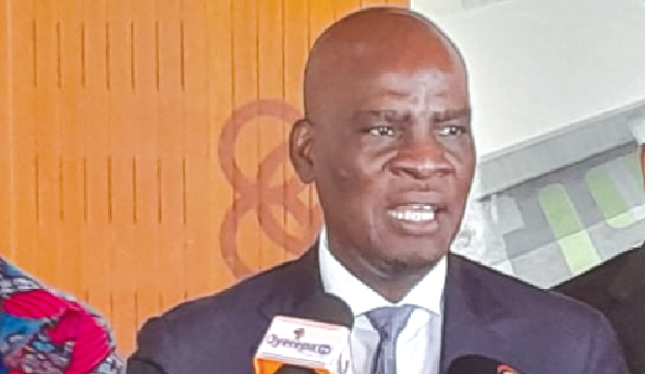 • Haruna Iddrisu addressing  the press conference in Accra