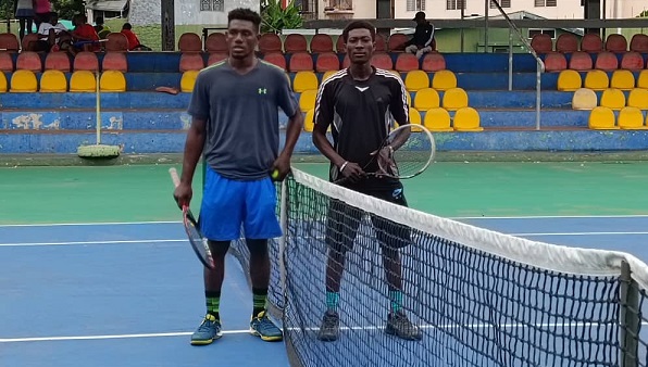 Nti (right) stuns Hammond in Translight Solar Tennis Super Cup Nti stuns Hammond in Translight Solar Tennis Super Cup