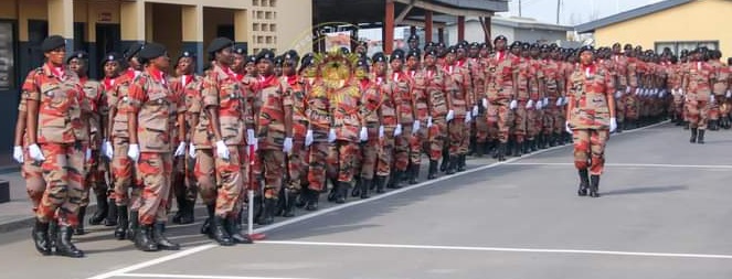 Recruit course 53D parade ceremony at FATS. Image credit: GNFS Recruit course 53D parade ceremony at FATS. Image credit: GNFS