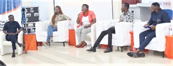(From left) Benjamin Alpha, a corporate communications professional; Cynthia E. Ofori-Dwumfuo, Head of Marketing and Corporate Affairs, Hollard Ghana Group; Sophia Kujordji, Chief Corporate Communications Officer, Jospong Group of Companies, and Paa Kwesi Forson, Head of Public Relations, Global Media Alliance, at the panel discussion. Picture: ERNEST KODZI (From left) Benjamin Alpha, a corporate communications professional; Cynthia E. Ofori-Dwumfuo, Head of Marketing and Corporate Affairs, Hollard Ghana Group; Sophia Kujordji, Chief Corporate Communications Officer, Jospong Group of Companies, and Paa Kwesi Forson, Head of Public Relations, Global Media Alliance, at the panel discussion. Picture: ERNEST KODZI