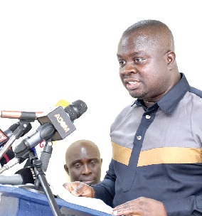 Albert Kwabena Dwumfour - President of the GJA, addressing the pariticipants in Accra. Picture: EBOW HANSON Albert Kwabena Dwumfour - President of the GJA, addressing the pariticipants in Accra. Picture: EBOW HANSON