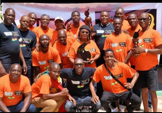 Members of the Veterans Table Tennis Association of Ghana (VTTAG) in a group photograph Members of the Veterans Table Tennis Association of Ghana (VTTAG) in a group photograph