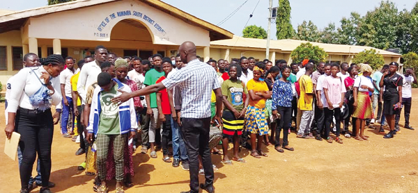 Shortlisting and physical examination of Community Protection Assistants have started across all YEA district offices nationwide Shortlisting and physical examination of Community Protection Assistants have started across all YEA district offices nationwide