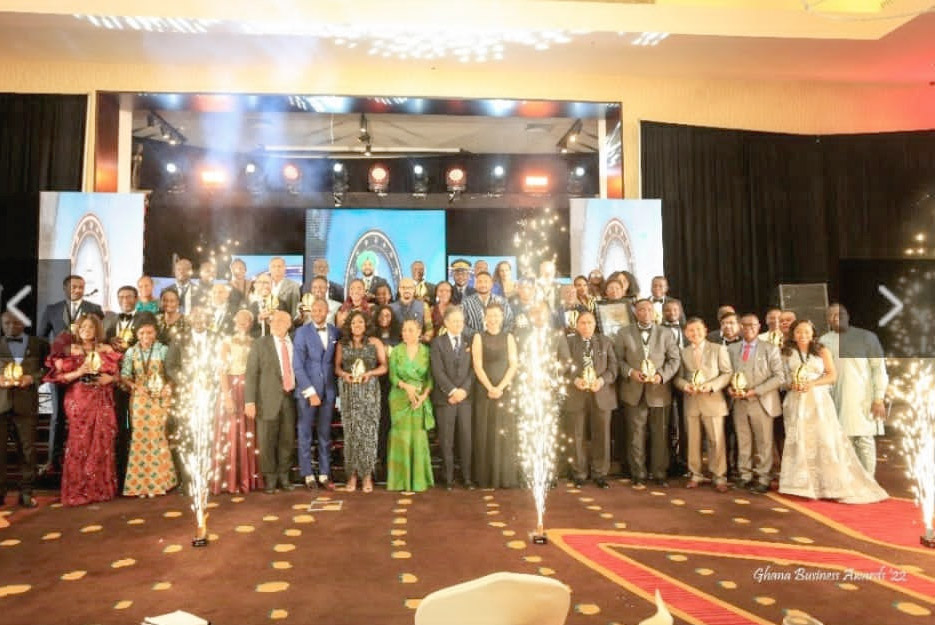 The award winners after the event 5th Ghana Business Awards: Ecobank tops ‘em all