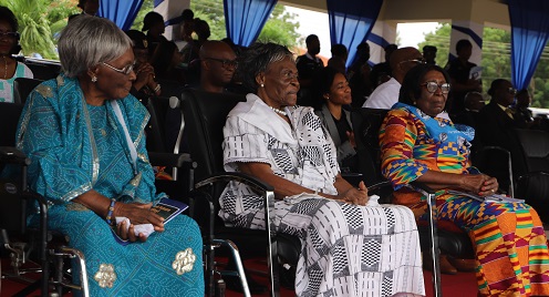 hree survivors of the first 12 policewomen enlisted in the service. They are (from left); SUPT Gladys Parker-French (rtd) (PW 6); C/ INSPR Adelaide Tagoe (rtd) (PW 4) and ACP Margaret Darkwa (rtd) (PW 3), at the event. Picture: EDNA SALVO-KOTEY hree survivors of the first 12 policewomen enlisted in the service. They are (from left); SUPT Gladys Parker-French (rtd) (PW 6); C/ INSPR Adelaide Tagoe (rtd) (PW 4) and ACP Margaret Darkwa (rtd) (PW 3), at the event. Picture: EDNA SALVO-KOTEY