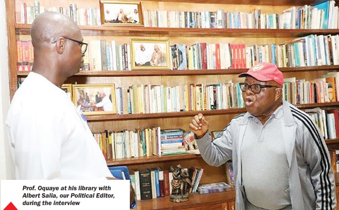 Prof. Oquaye speaks on deepening democracy - Insists MPs should not be ministers