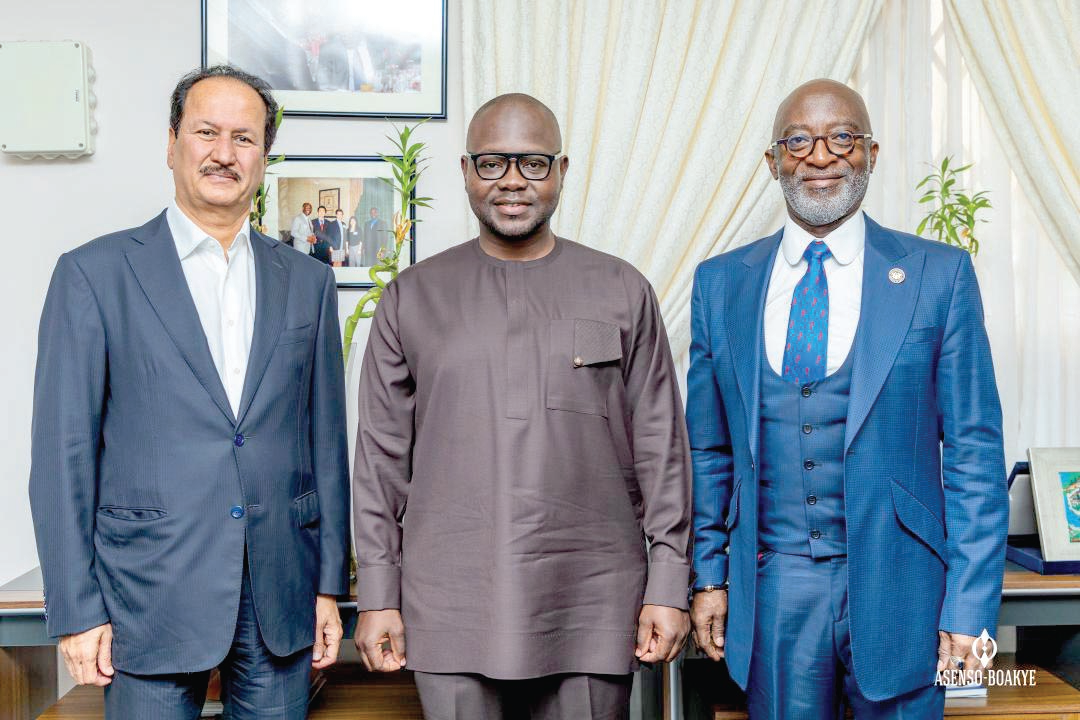 Yofi Grant (right), CEO, Ghana Investment Promotion Centre, Francis Asenso Boakye (middle), Minister of Works and Housing, and Hussain Sajwani, Founder and Chairman of the DAMAC Group of Companies Dubai-based estate mogul explores opportunities in Ghana