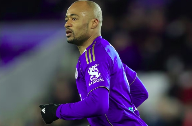 Ghana captain Jordan Ayew scores, but Leicester stay in relegation zone