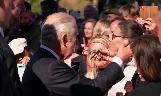 The new King Charles was given a pen 'just in case' by well-wishers on his walkabout in Cardiff yesterday after his latest ink disasters Hilarious moment well-wisher gives King Charles a pen 'just in case' after first days of his reign are beset by ink disasters