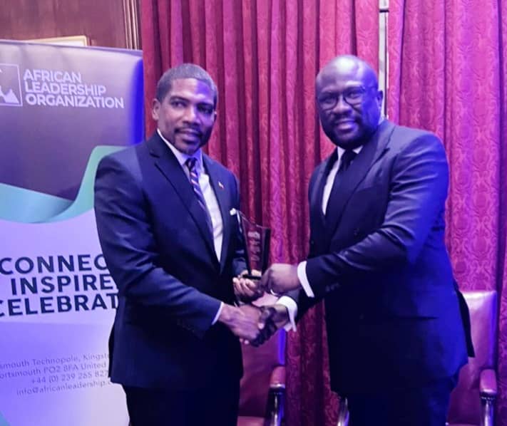 Hannan Abdul-Wahab receiving his award from the Prime Minister of St. Lucia, Phillip J. Pierre Concerted effort needed to improve global food insecurity - NAFCO boss