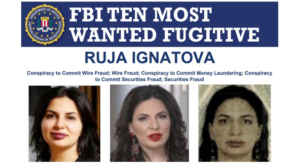 FBI agents believe Ms Ignatova travels with armed guards or associates FBI agents believe Ms Ignatova travels with armed guards or associates