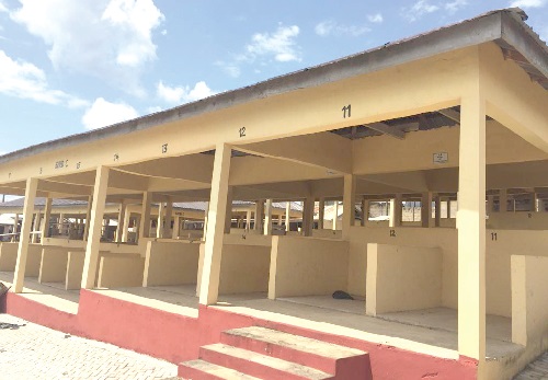 Market stalls at Twifo Praso