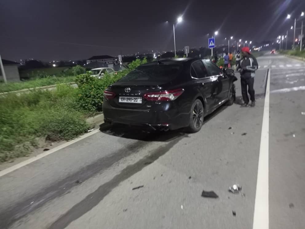 Motorcyclists riding on opposite side of traffic crashed to death on Awoshie-Pokuase highway 