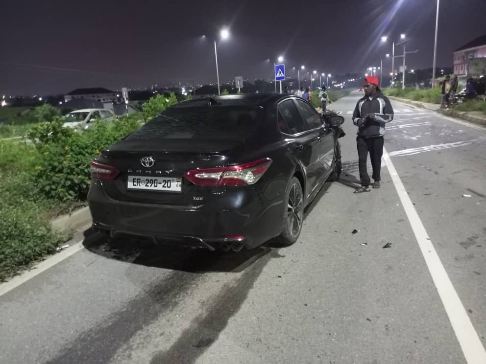 Motorcyclists riding on opposite side of traffic crashed to death on Awoshie-Pokuase highway 