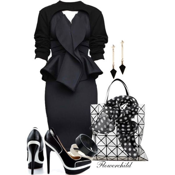 Black is authoritative and powerful. It is a classic colour for clothing Power of black outfits