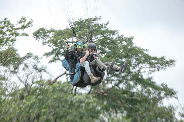 Some paragliders in flight. Picture: DOUGLAS ANANE FRIMPONG GTA to establish paragliding training centre in Shai-Osudoku