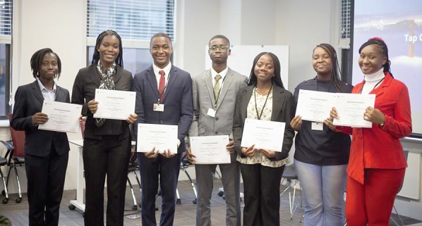 • The winners with their certificates after the presentation • The winners with their certificates after the presentation