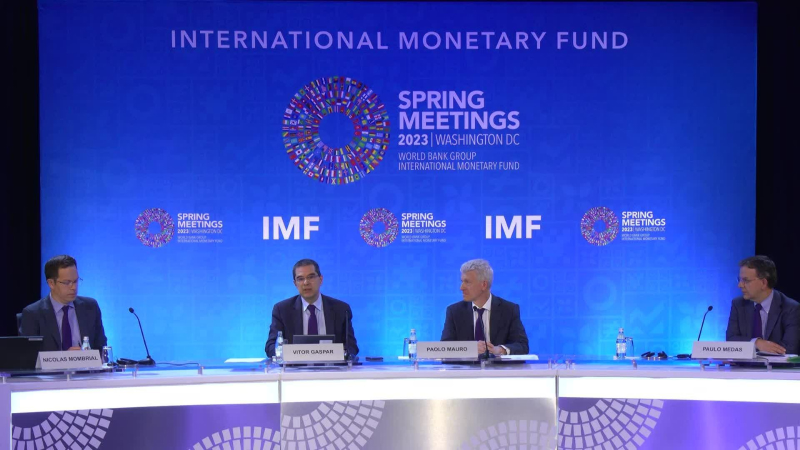 Paulo Medas (left), Division Chief, Fiscal Affairs Department, IMF, during the press launch of the Fiscal Monitor Ghana’s path to low inflation can be long, painful – IMF